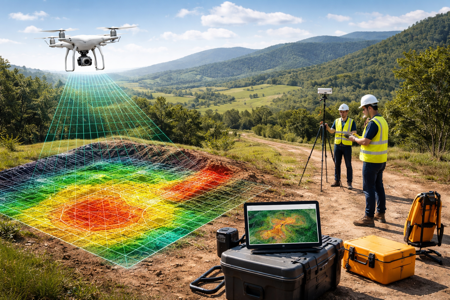 Levantamiento topográfico con dron